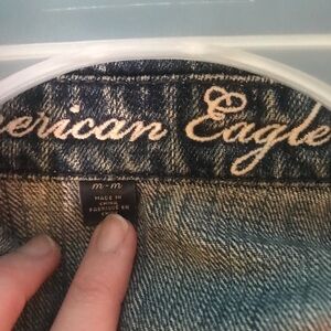 Super cute Distressed Denim jacket from American Eagle.